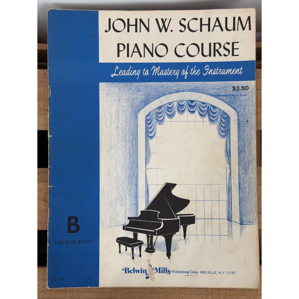 John W Schaum Piano Course Red Book A and Blue Book B Vintage Sheet Music Lot - Picture 7 of 10